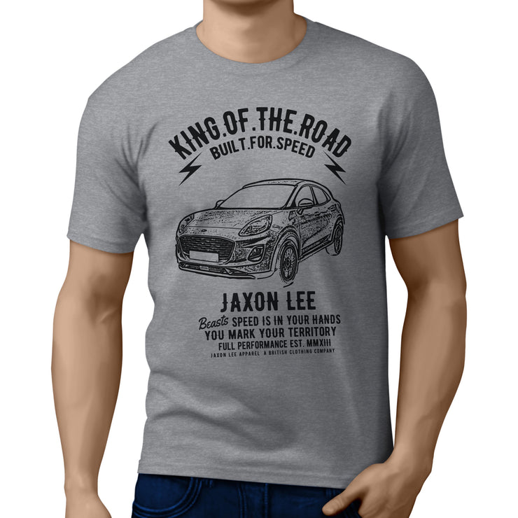 JL King Illustration for a Ford Puma Motorcar fan T-shirt