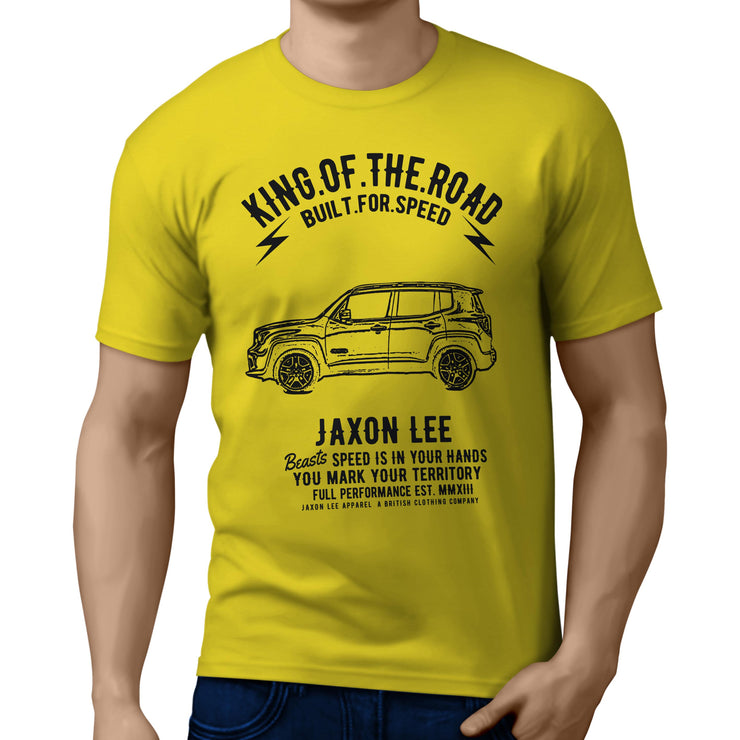 JL King Illustration for a Jeep Renegade Motorcar fan T-shirt