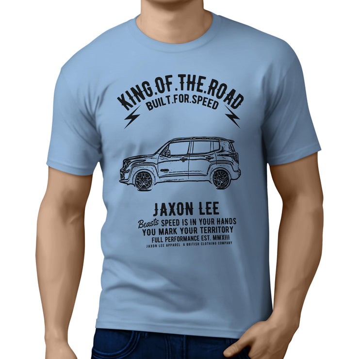 JL King Illustration for a Jeep Renegade Motorcar fan T-shirt