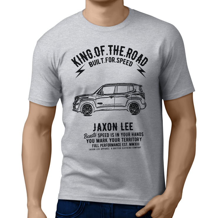 JL King Illustration for a Jeep Renegade Motorcar fan T-shirt