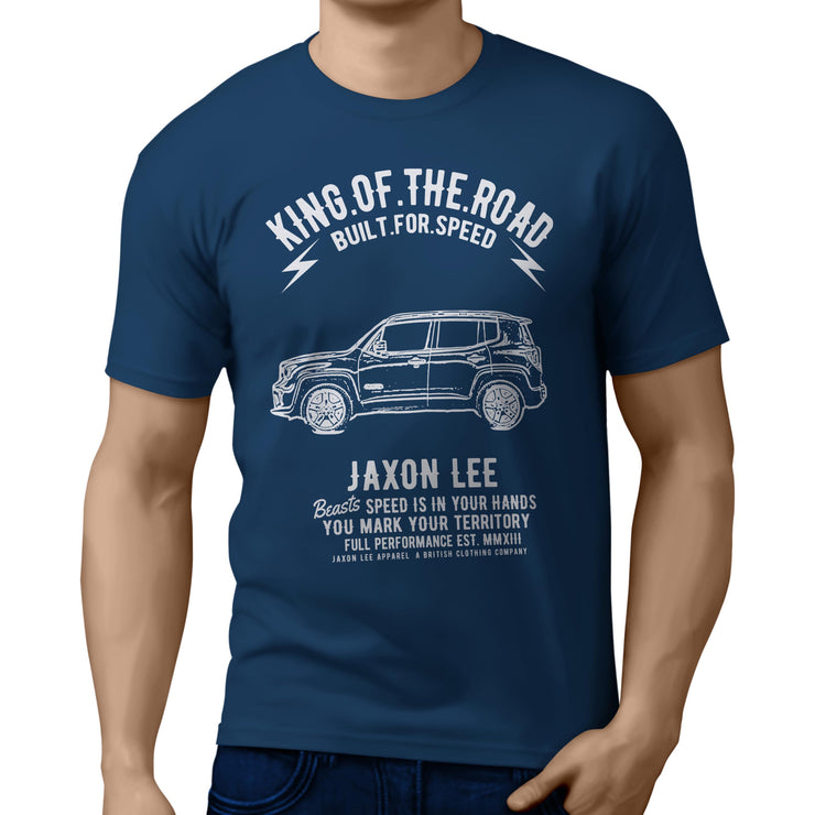 JL King Illustration for a Jeep Renegade Motorcar fan T-shirt