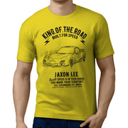 JL King Illustration for a Mazda RX-7 Motorcar fan T-shirt