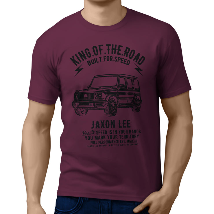 JL King Illustration for a Mercedes Benz G Class Motorcar fan T-shirt