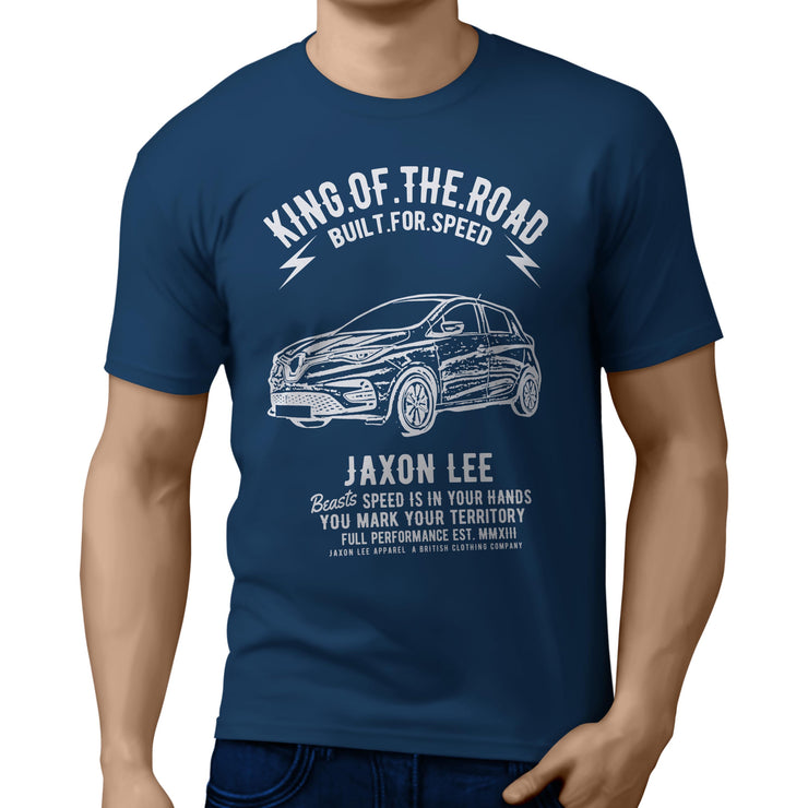 JL King Illustration for a Renault Zoe Motorcar fan T-shirt
