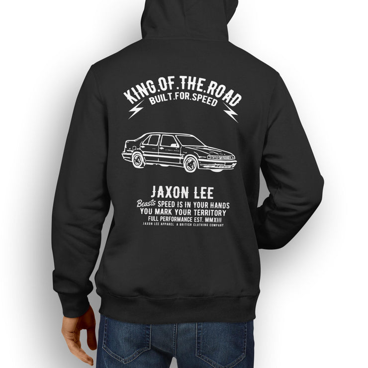 JL King Illustration For A SAAB 9000 Aero Motorcar Fan Hoodie