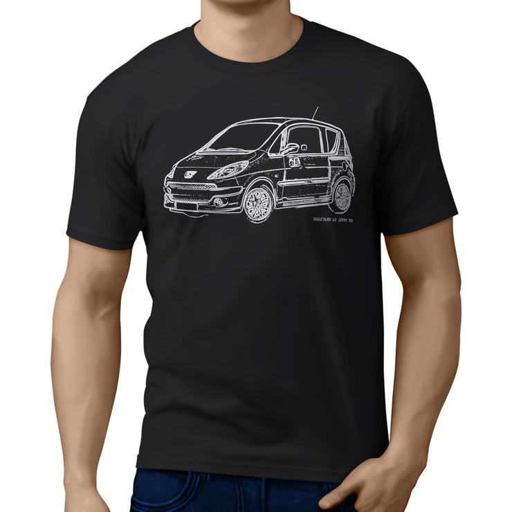 JL Art Tee aimed at fans of Peugeot 1007 Motorcar