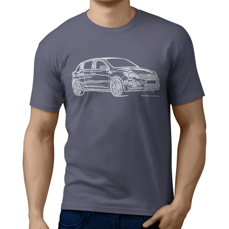JL Illustration for a Peugeot 308 GTI fan T-shirt