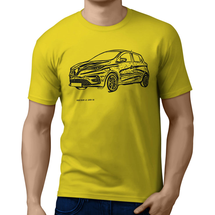 JL Illustration for a Renault Zoe Motorcar fan T-shirt