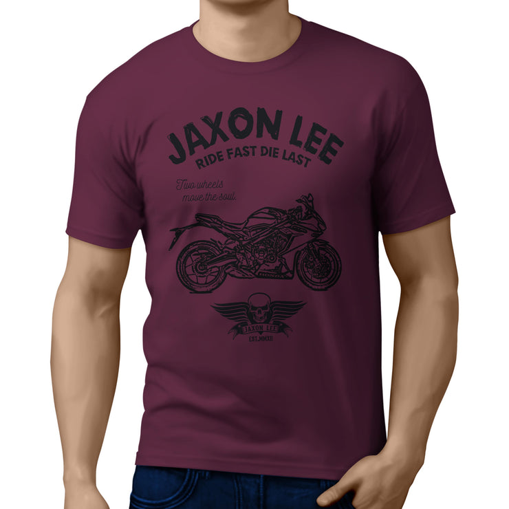 JL Ride Illustration For A Honda CBR650R Motorbike Fan T-shirt