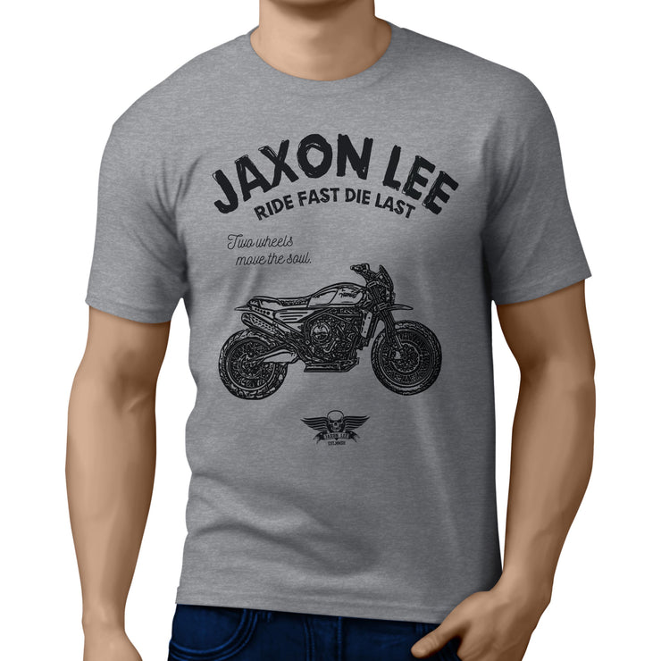 JL Ride Illustration For A Norton Atlas Ranger Motorbike Fan T-shirt
