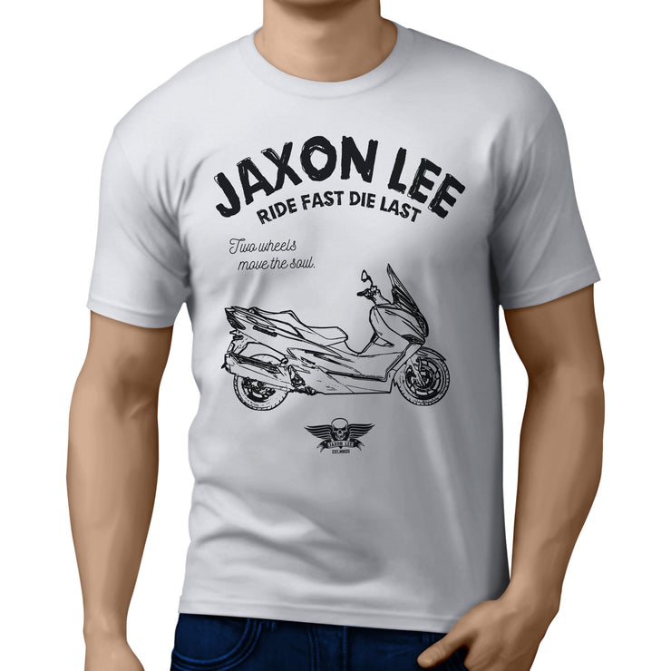 JL Ride Illustration For A Suzuki Burgman 400 Motorbike Fan T-shirt