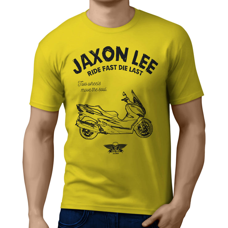 JL Ride Illustration For A Suzuki Burgman 400 Motorbike Fan T-shirt