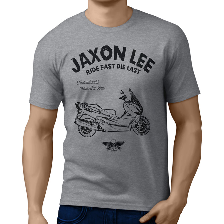 JL Ride Illustration For A Suzuki Burgman 400 Motorbike Fan T-shirt