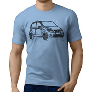 JL Illustration for a Seat Mii Electric Motorcar fan T-shirt