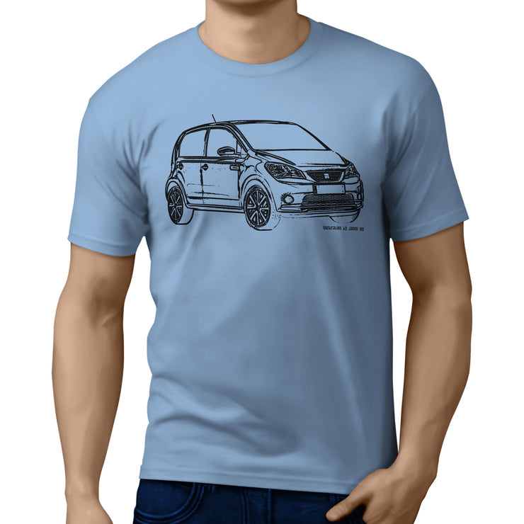 JL Illustration for a Seat Mii Electric Motorcar fan T-shirt