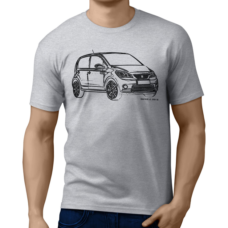 JL Illustration for a Seat Mii Electric Motorcar fan T-shirt