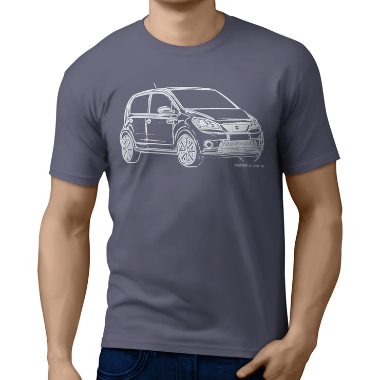 JL Illustration for a Seat Mii Electric Motorcar fan T-shirt