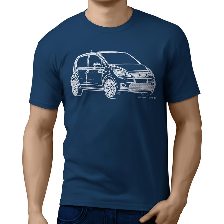 JL Illustration for a Seat Mii Electric Motorcar fan T-shirt
