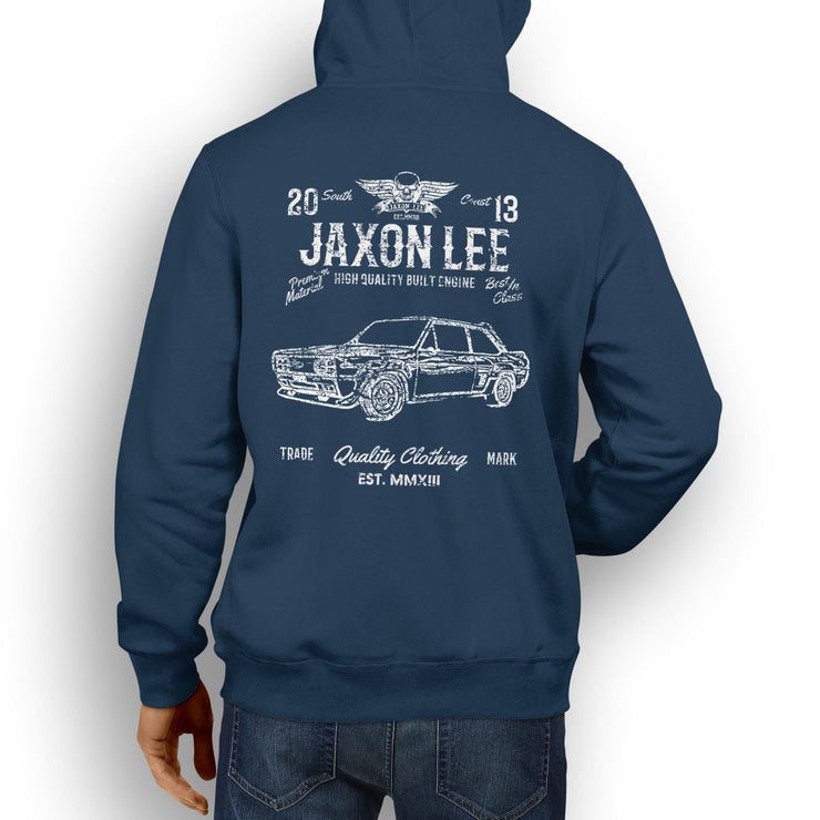 JL Soul Illustration For A Fiat 131 Abarth Motorcar Fan Hoodie
