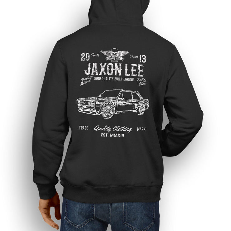 JL Soul Illustration For A Fiat 131 Abarth Motorcar Fan Hoodie
