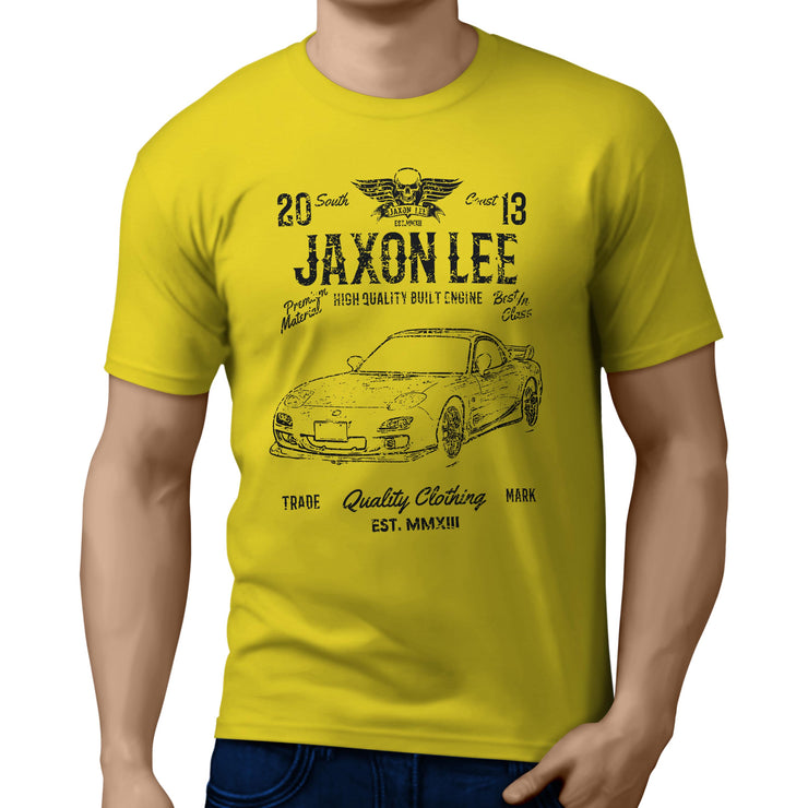 JL Soul Illustration for a Mazda RX-7 Motorcar fan T-shirt