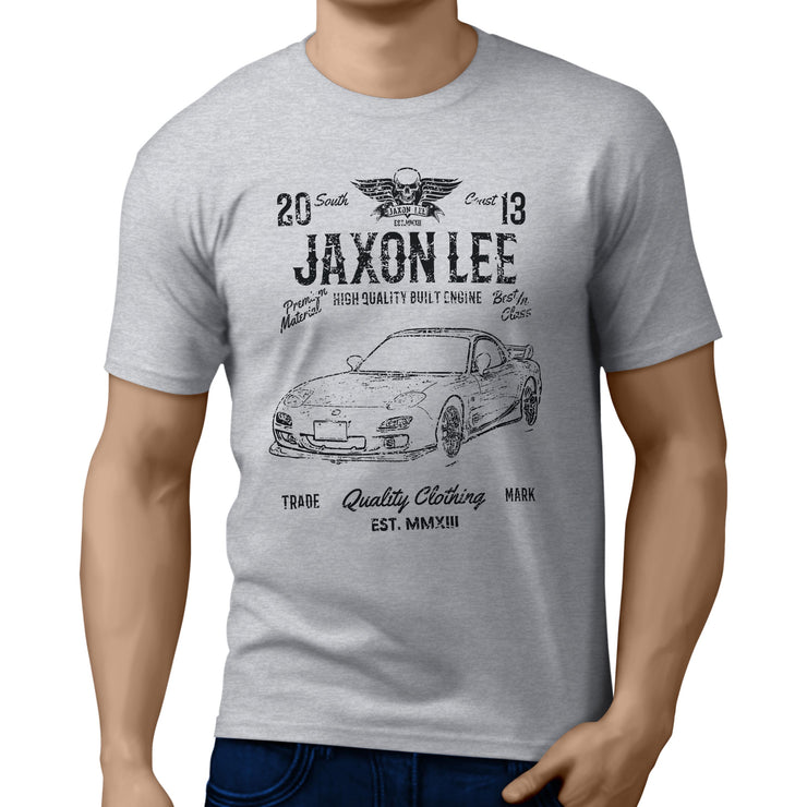 JL Soul Illustration for a Mazda RX-7 Motorcar fan T-shirt