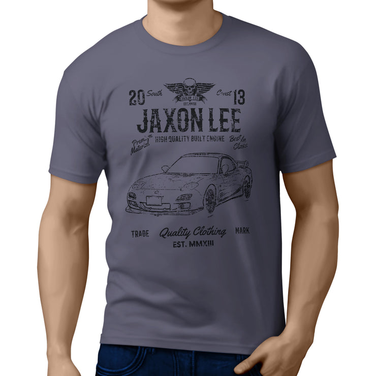 JL Soul Illustration for a Mazda RX-7 Motorcar fan T-shirt