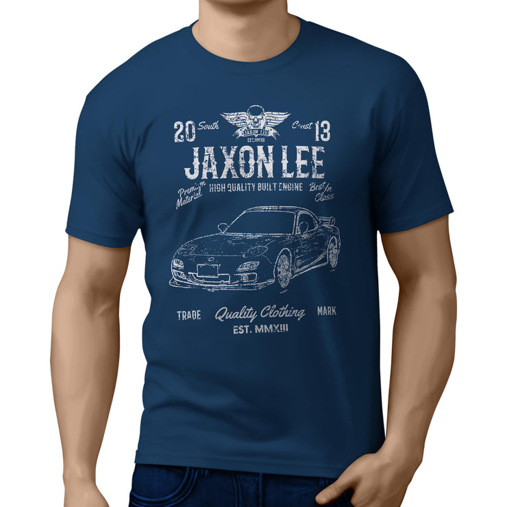 JL Soul Illustration for a Mazda RX-7 Motorcar fan T-shirt