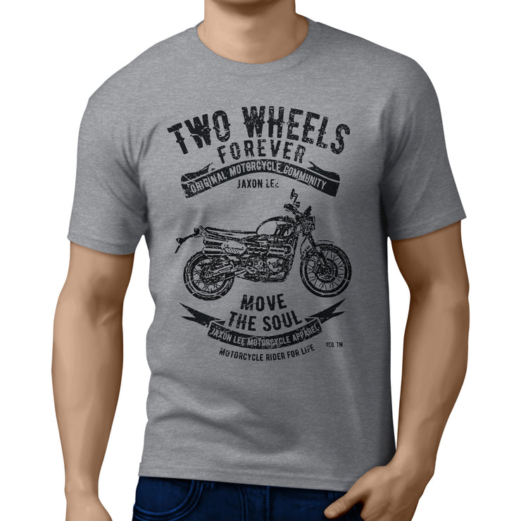 JL Soul Illustration For A Triumph Scrambler 1200 XC Motorbike Fan T-shirt