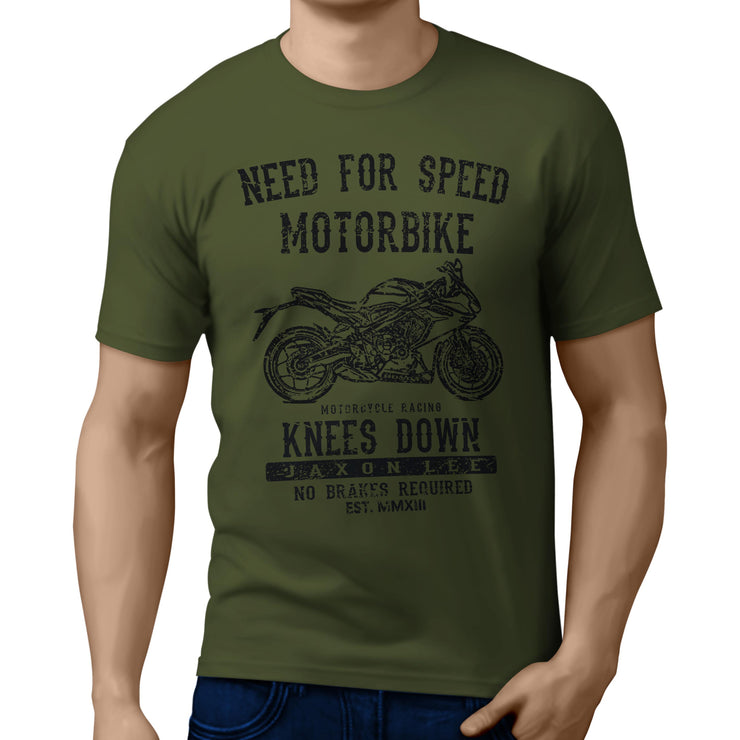 JL Speed Illustration For A Honda CBR650R Motorbike Fan T-shirt