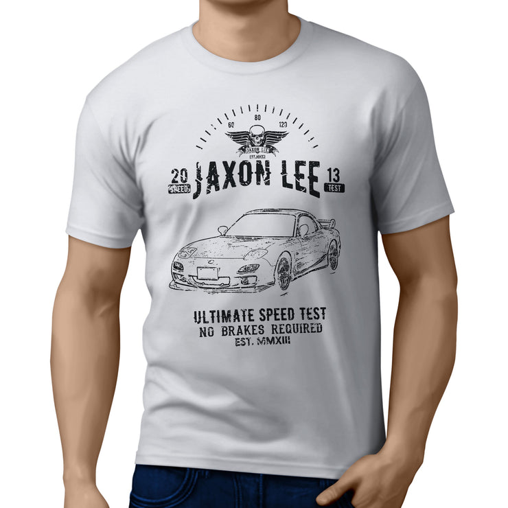 JL Speed Illustration for a Mazda RX-7 Motorcar fan T-shirt