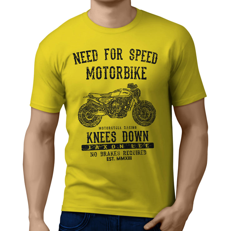 JL Speed Illustration For A Norton Atlas Nomad Motorbike Fan T-shirt