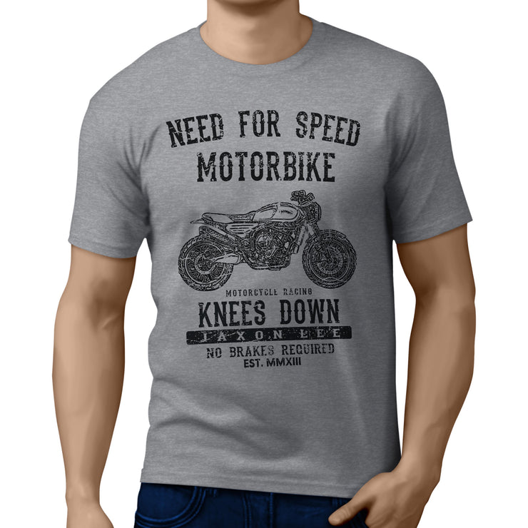 JL Speed Illustration For A Norton Atlas Nomad Motorbike Fan T-shirt