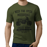 JL Speed Illustration For A Norton Atlas Ranger Motorbike Fan T-shirt