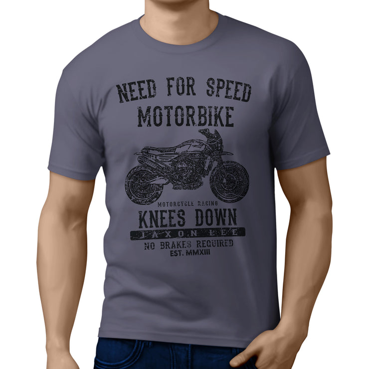 JL Speed Illustration For A Norton Atlas Ranger Motorbike Fan T-shirt