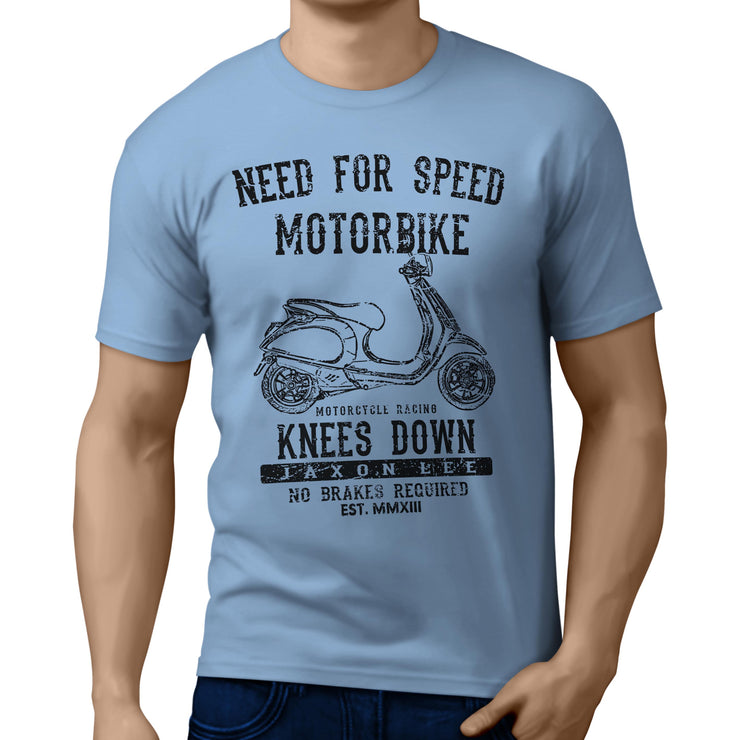 JL Speed Illustration For A Vespa Elettrica Motorbike Fan T-shirt