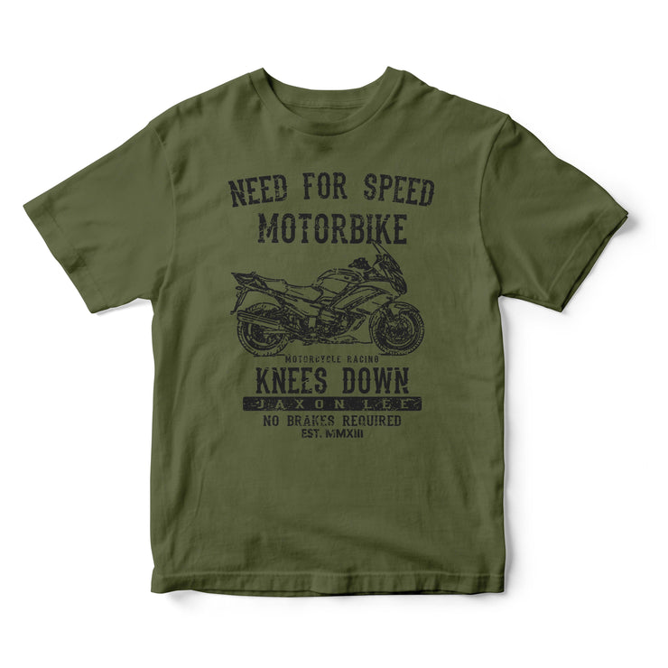 JL Speed Illustration For A Yamaha FJR1300 Motorbike Fan T-shirt