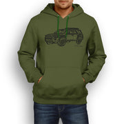 JL Illustration For A Toyota 4Runner Motorcar Fan Hoodie