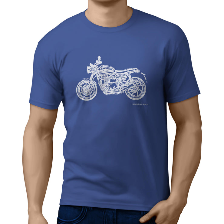 JL Art Tee aimed at fans of Triumph Speed Twin Motorbike