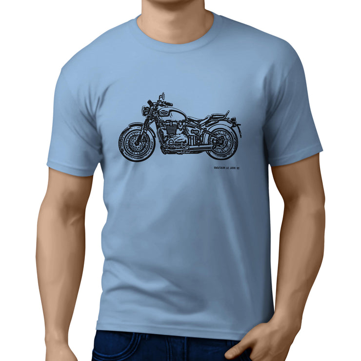 JL Art Tee aimed at fans of Triumph Speedmaster Motorbike