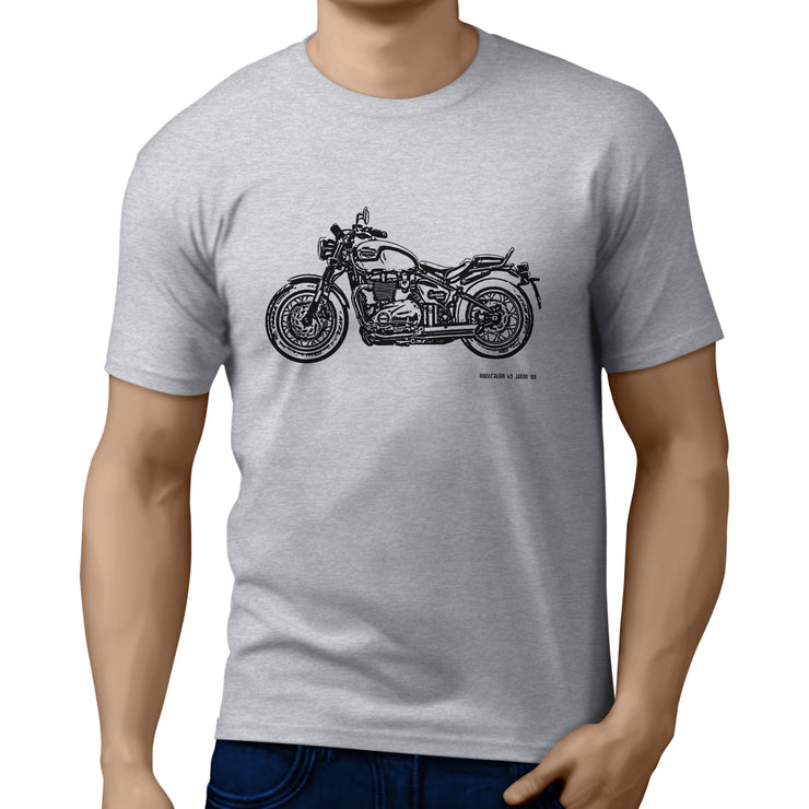 JL Art Tee aimed at fans of Triumph Speedmaster Motorbike