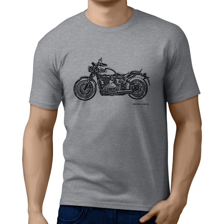 JL Art Tee aimed at fans of Triumph Speedmaster Motorbike