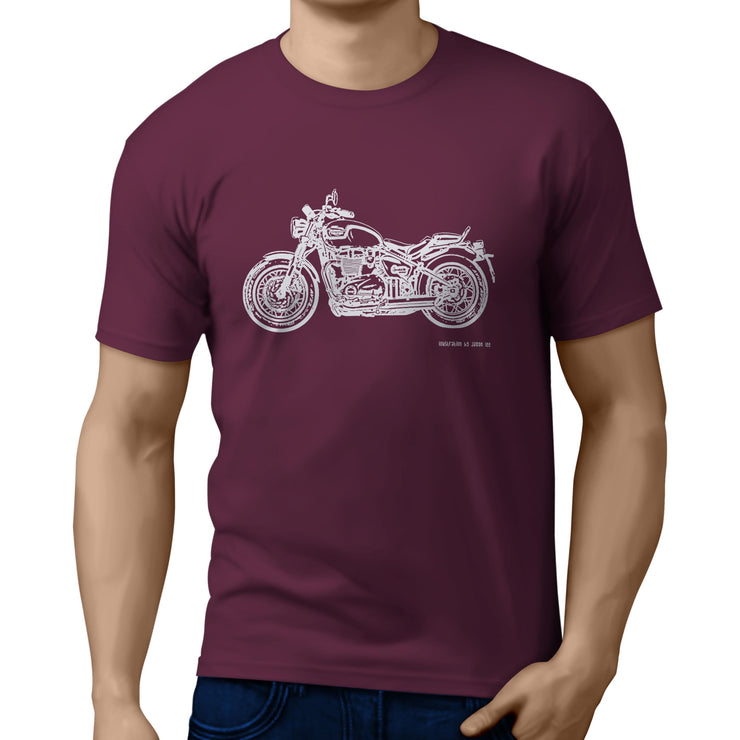 JL Art Tee aimed at fans of Triumph Speedmaster Motorbike