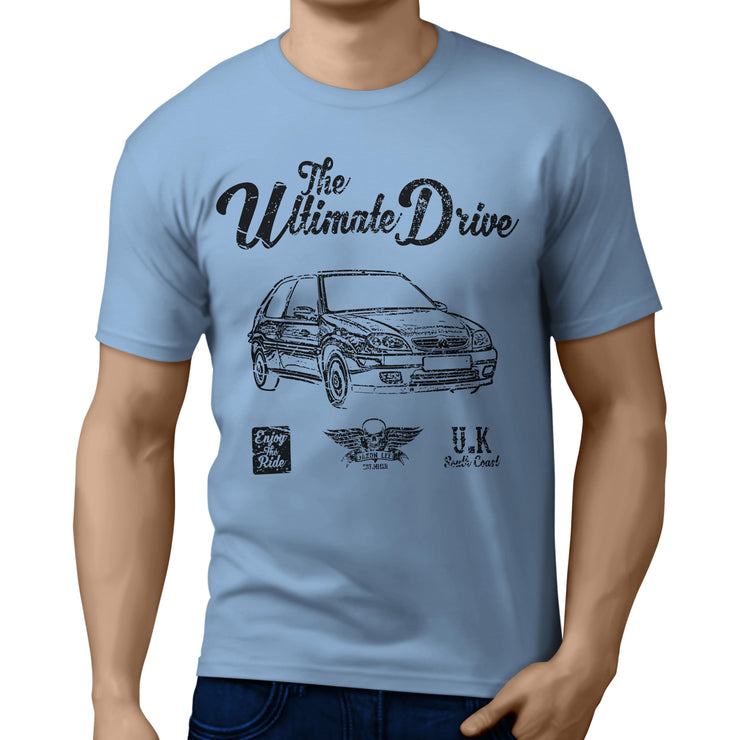 JL Ultimate Illustration for a Citroen Saxo VTS Motorcar fan T-shirt