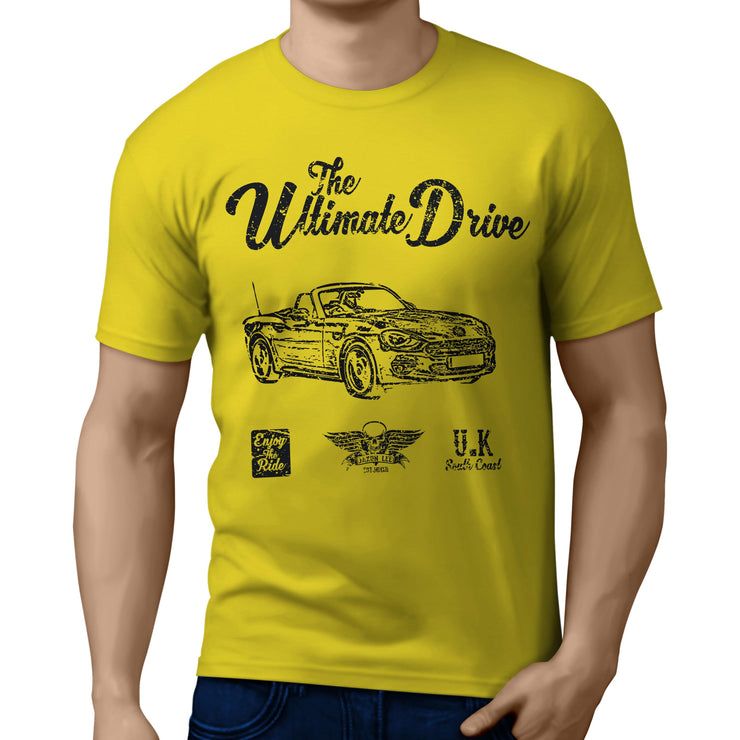 JL Ultimate Illustration For A Fiat 124 Spider Motorcar Fan T-shirt