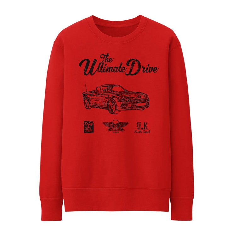 JL Ultimate Illustration For A Fiat 124 Spider Motorcar Fan Jumper
