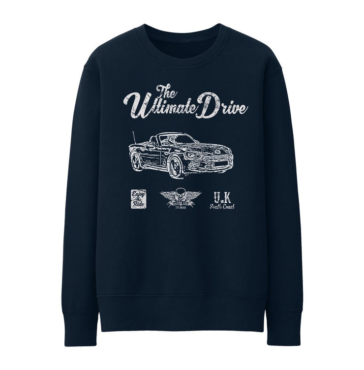 JL Ultimate Illustration For A Fiat 124 Spider Motorcar Fan Jumper