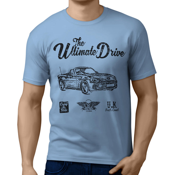JL Ultimate Illustration For A Fiat 124 Spider Motorcar Fan T-shirt
