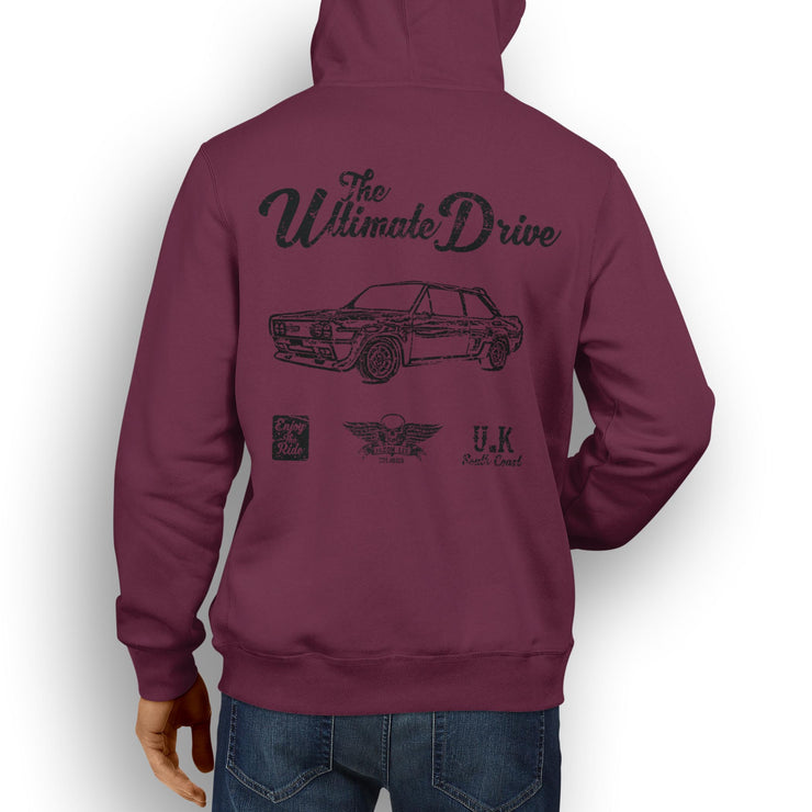 JL Ultimate Illustration For A Fiat 131 Abarth Motorcar Fan Hoodie