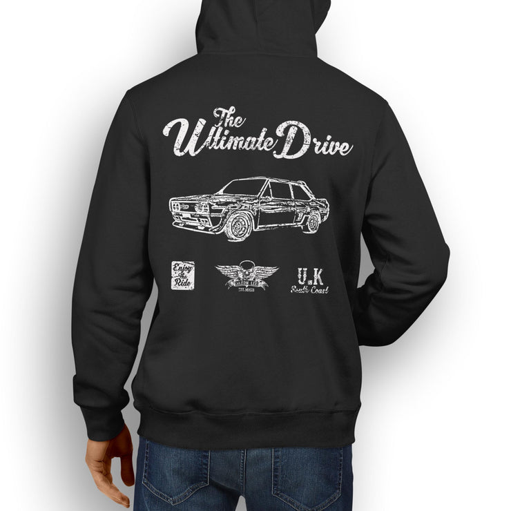 JL Ultimate Illustration For A Fiat 131 Abarth Motorcar Fan Hoodie
